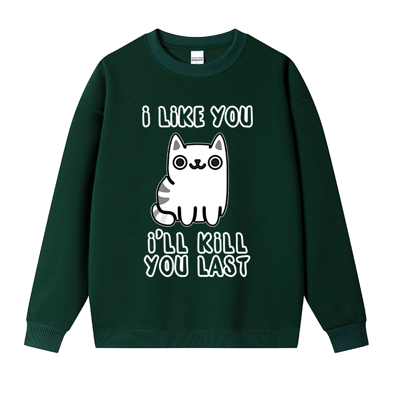 Tokyocanvas Cats And Humans Fleece Lined Sweatshirt