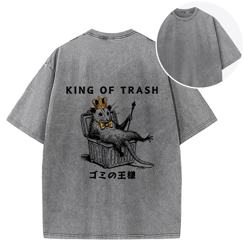 Tokyocanvas King Of Trash Back Washed T-Shirt