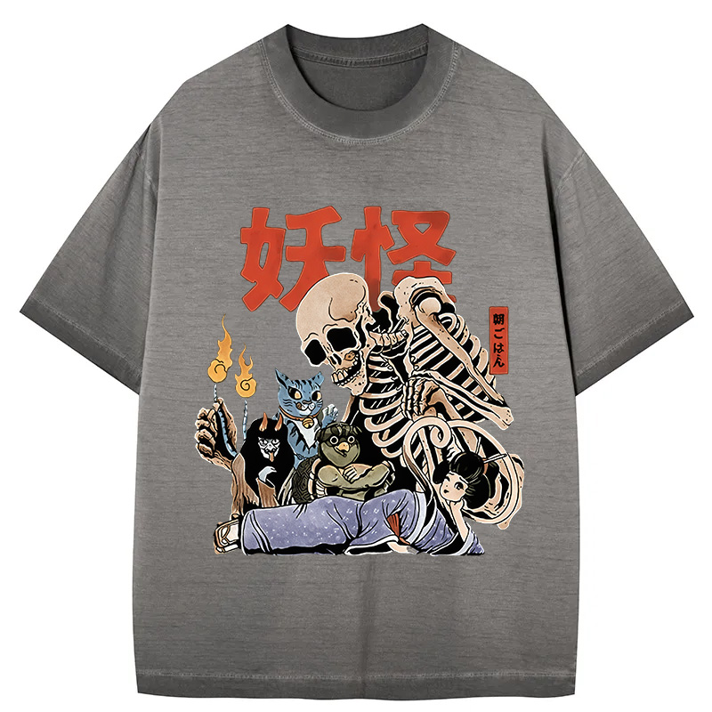 Tokyocanvas The Yokai Club Gradient Washed T-Shirt