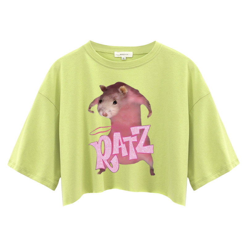 Tokyocanvas RATZ Pink Mouse Crop Top