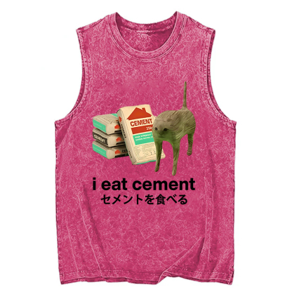 Tokyocanvas I Eat Cement Washed Tank