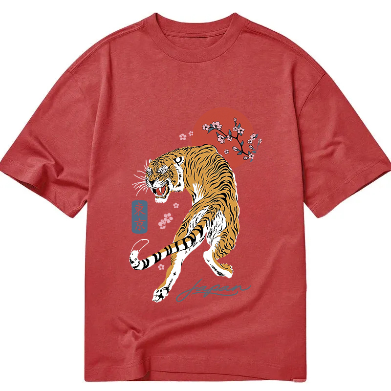 Tokyocanvas Tiger Blossom Japanese Sakura Classic T-Shirt