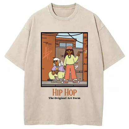 Tokyocanvas Hip Hop The Original Art Form Washed T-Shirt