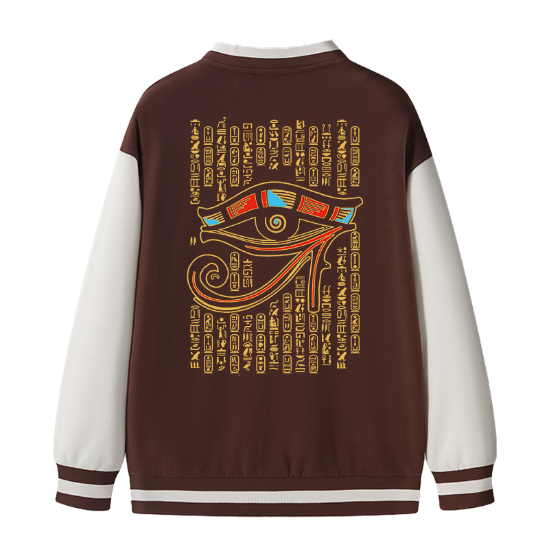 Tokyocanvas Eye Of Horus Varsity Jacket