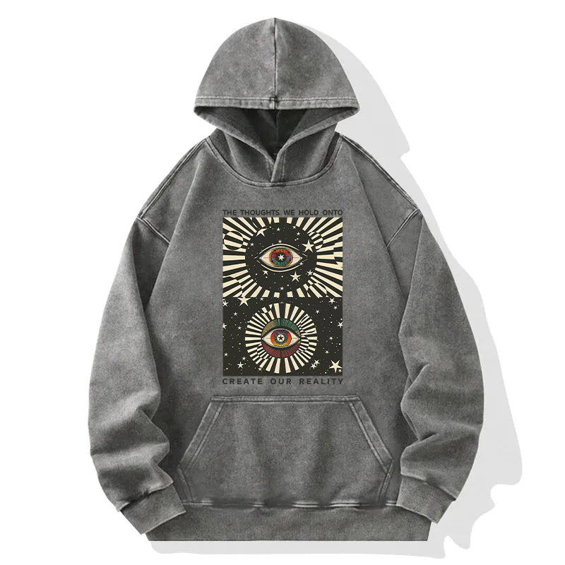 Tokyocanvas Create Our Reality Washed Hoodie