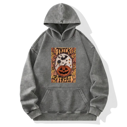 Tokyocanvas Trick Or Treat Washed Hoodie