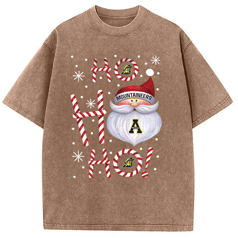 Tokyocanvas Santa ho ho ho Christmas Washed T-Shirt