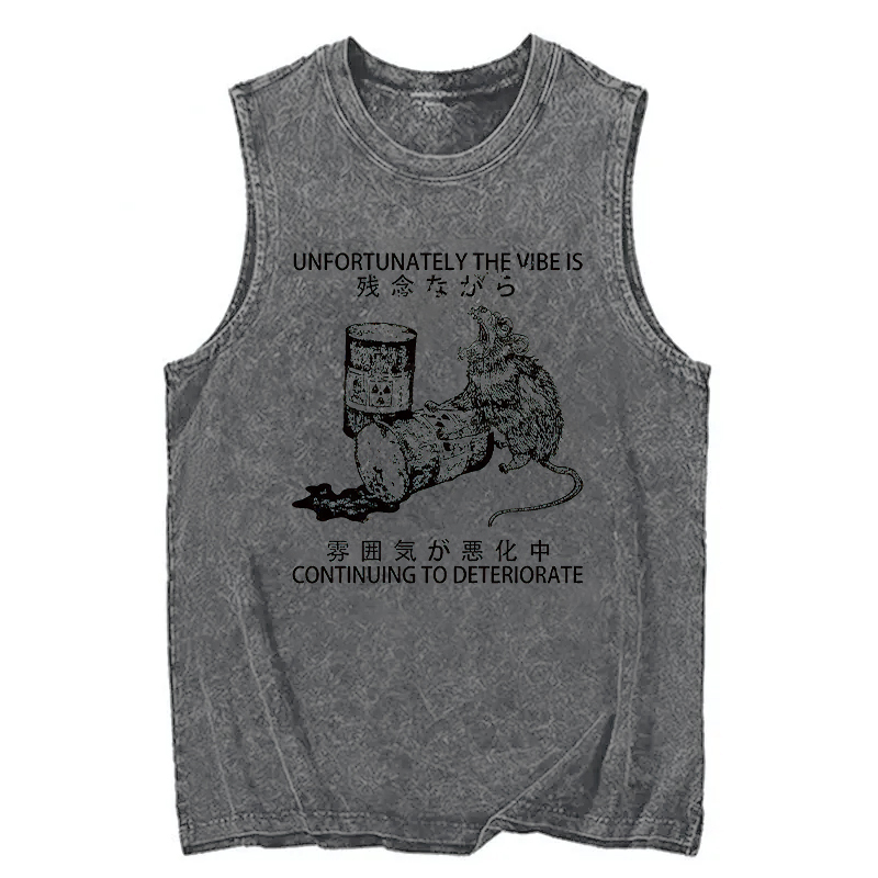 Tokyocanvas The Vibe Is Continuing To Deteriorate Washed Tank