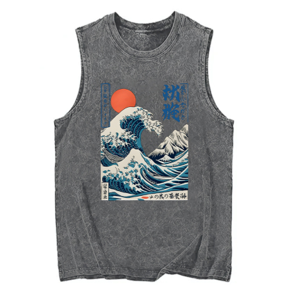 Tokyocanvas Ukiyo-e Ocean Waves Japan Washed Tank