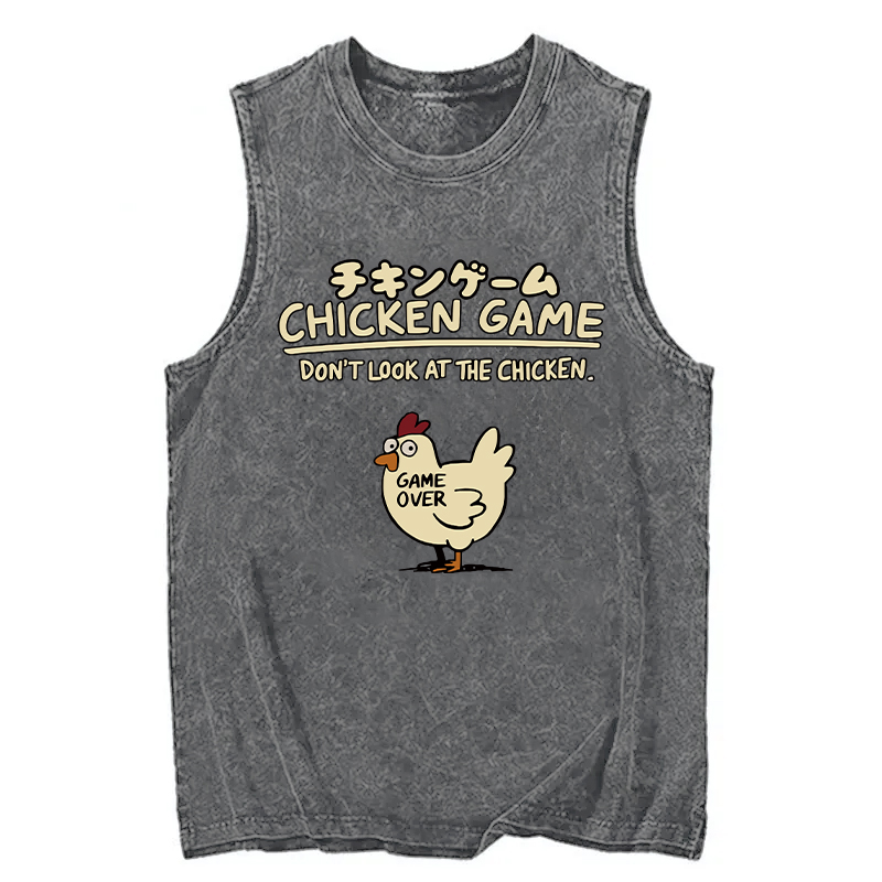 Tokyocanvas Chicken Game Cotton Washed Tank