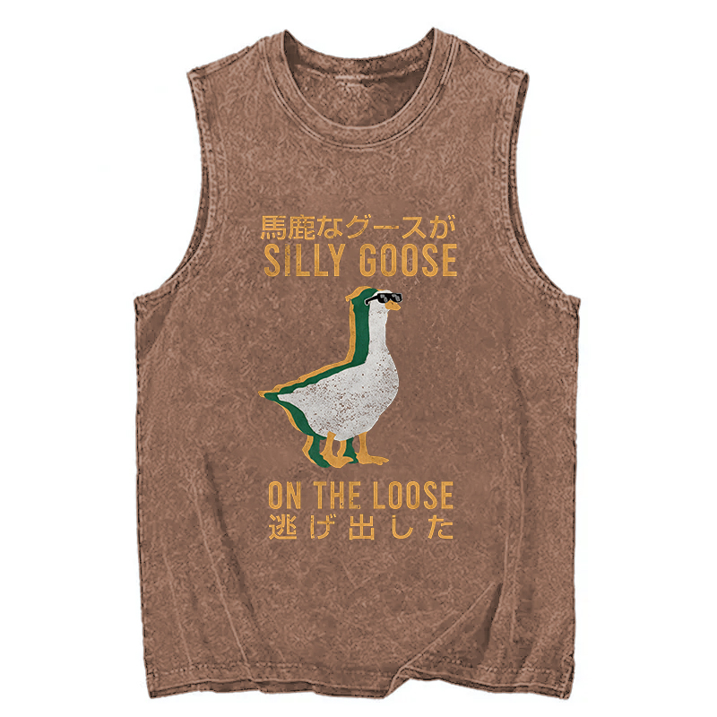Tokyocanvas Silly Goose Japanese Washed Tank