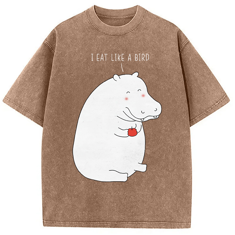 Tokyocanvas Humble Hippo Washed T-Shirt