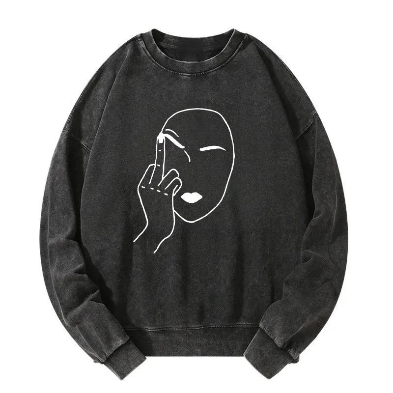 Tokyocanvas My Attitude Washed Sweatshirt