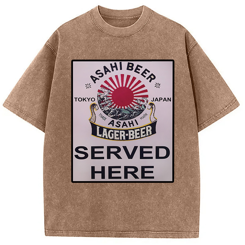 Tokyocanvas Japan Japanese Beer Bar Washed T-Shirt