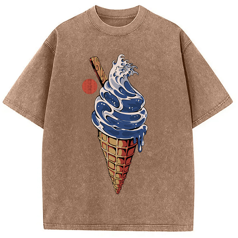 Tokyocanvas Great Ice Cream Washed T-Shirt