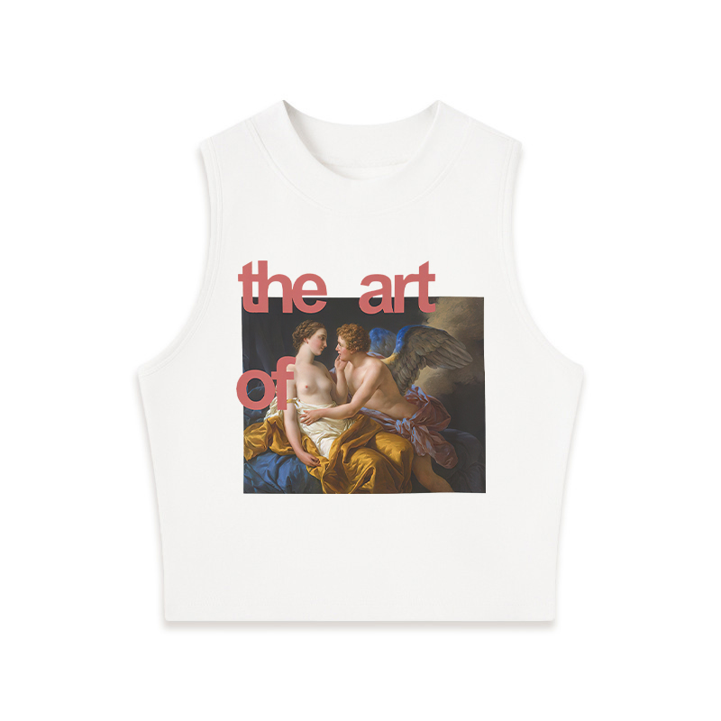 Tokyocanvas The Art of Love Crew Neck Crop Top