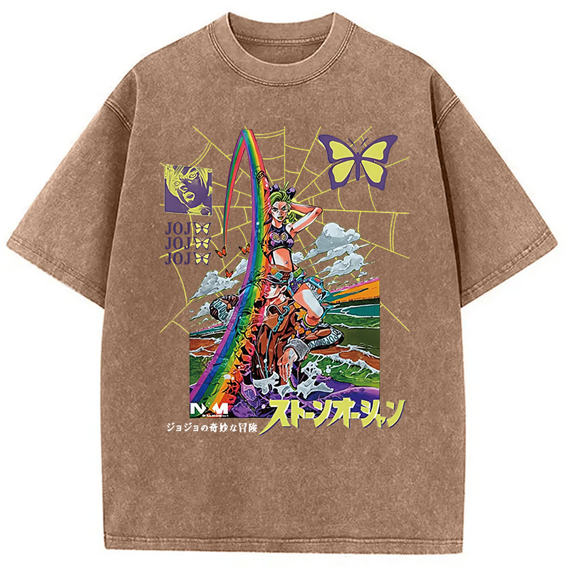 Tokyocanvas Jojo Bizarre Adventure Washed T-Shirt