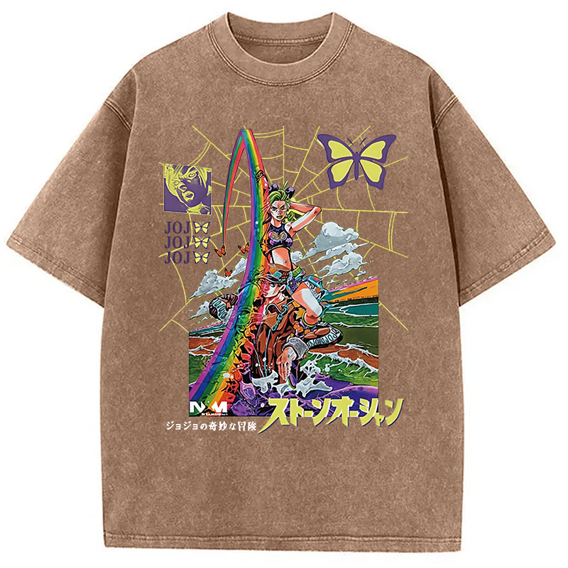 Tokyocanvas Jojo Bizarre Adventure Washed T-Shirt