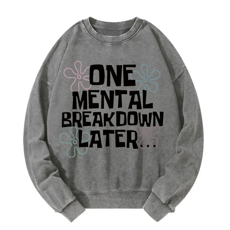 Tokyocanvas SpongeBob SquarePants Quotes Washed Sweatshirt