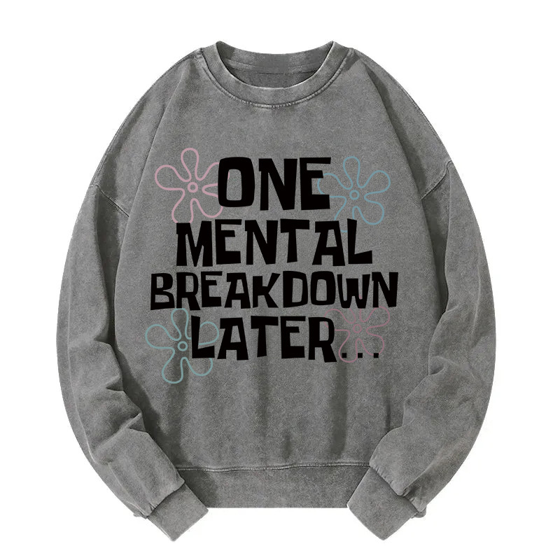Tokyocanvas SpongeBob SquarePants Quotes Washed Sweatshirt