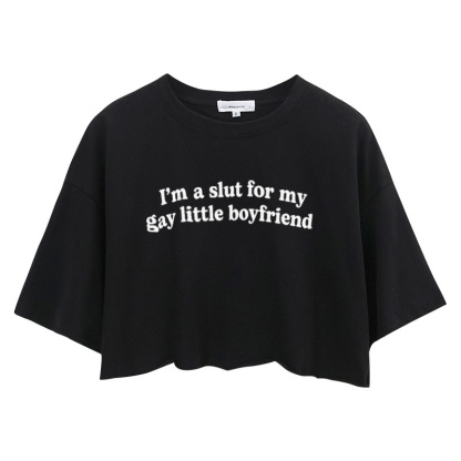 Tokyocanvas Slxt For My Gay BF Crop Top