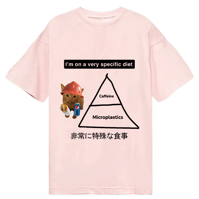 Tokyocanvas A Very Specific Diet Cat Meme Classic T-Shirt