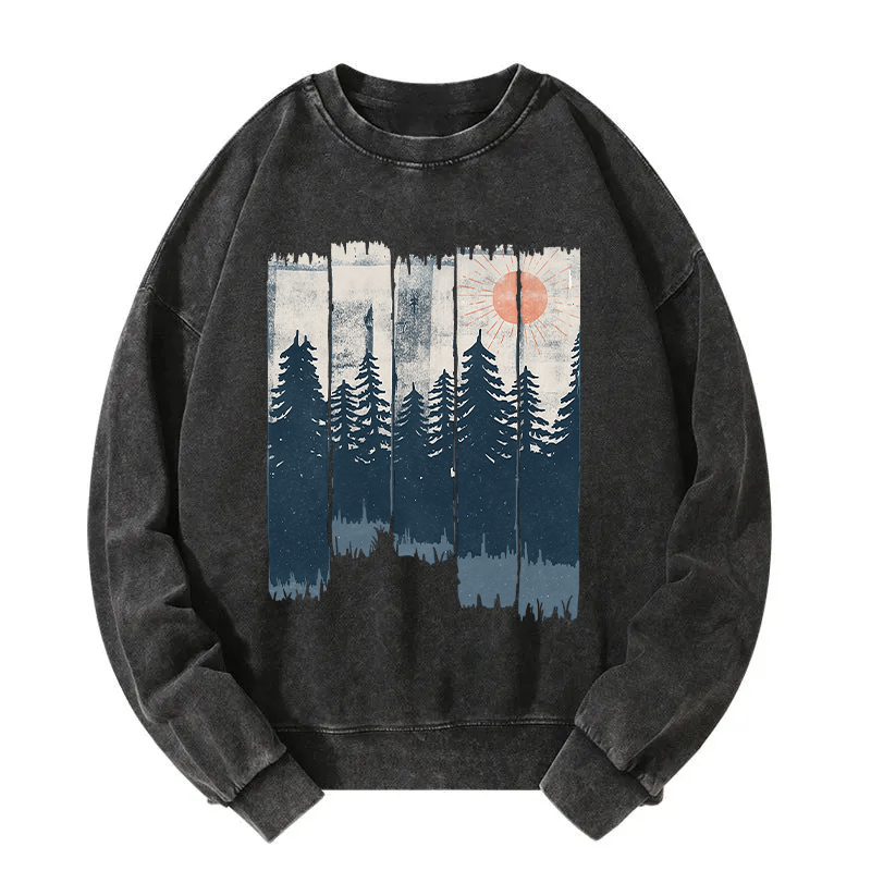 Tokyocanvas Jungle Hunt Japanese Ukiyo Washed Sweatshirt