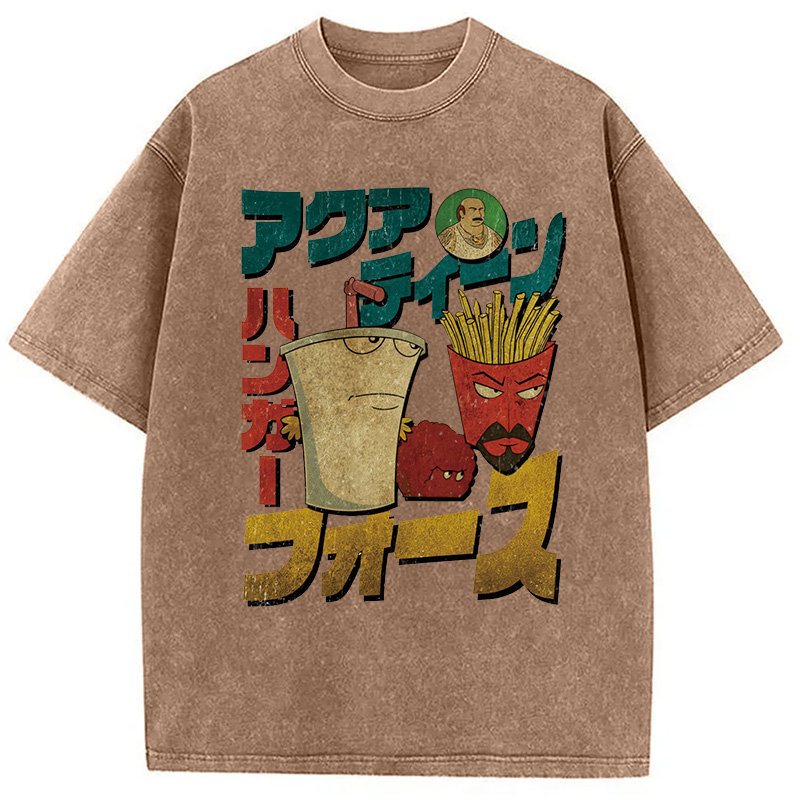 Tokyocanvas Aqua Teen Hunger Force Washed T-Shirt