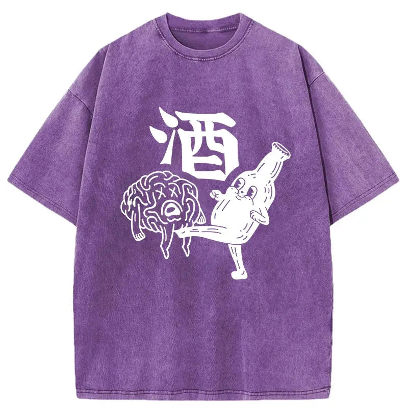 Tokyocanvas Wine's Ultimate Move Washed T-Shirt