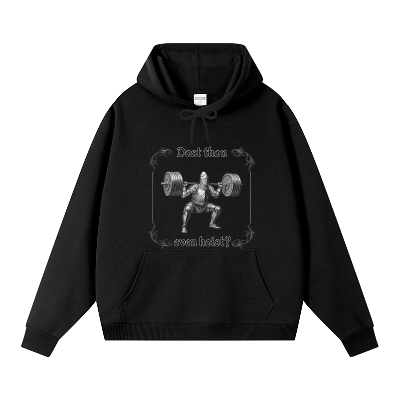 Tokyocanvas Dost Thou Even Hoist Fleece Lined Hoodie
