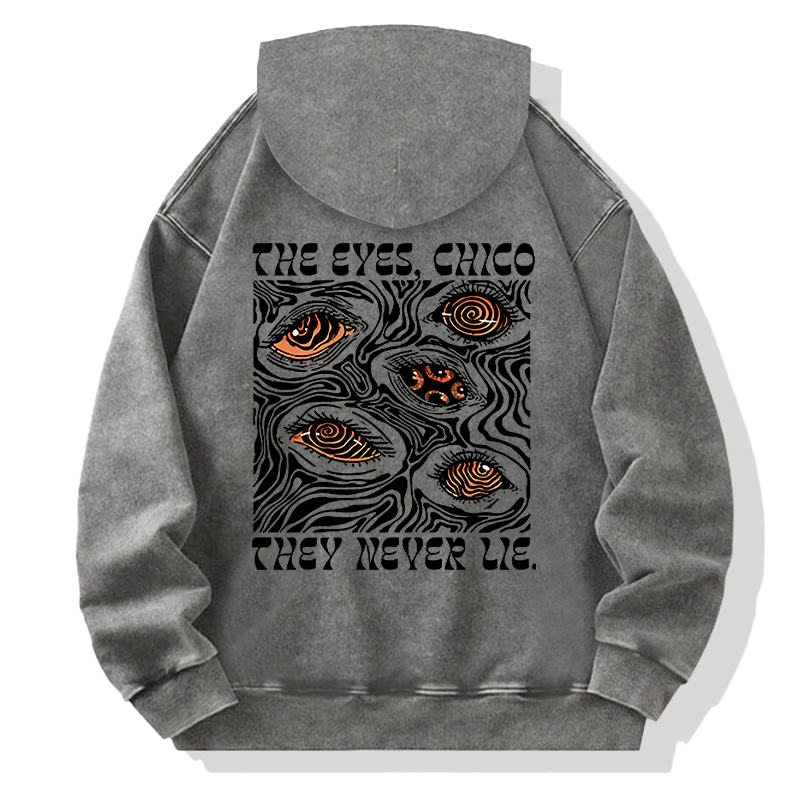 Tokyocanvas The Eyes Chico Back Washed Hoodie