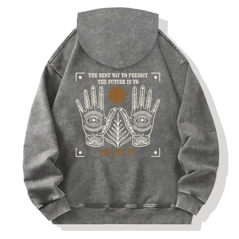 Tokyocanvas Creating The Future Back Washed Hoodie