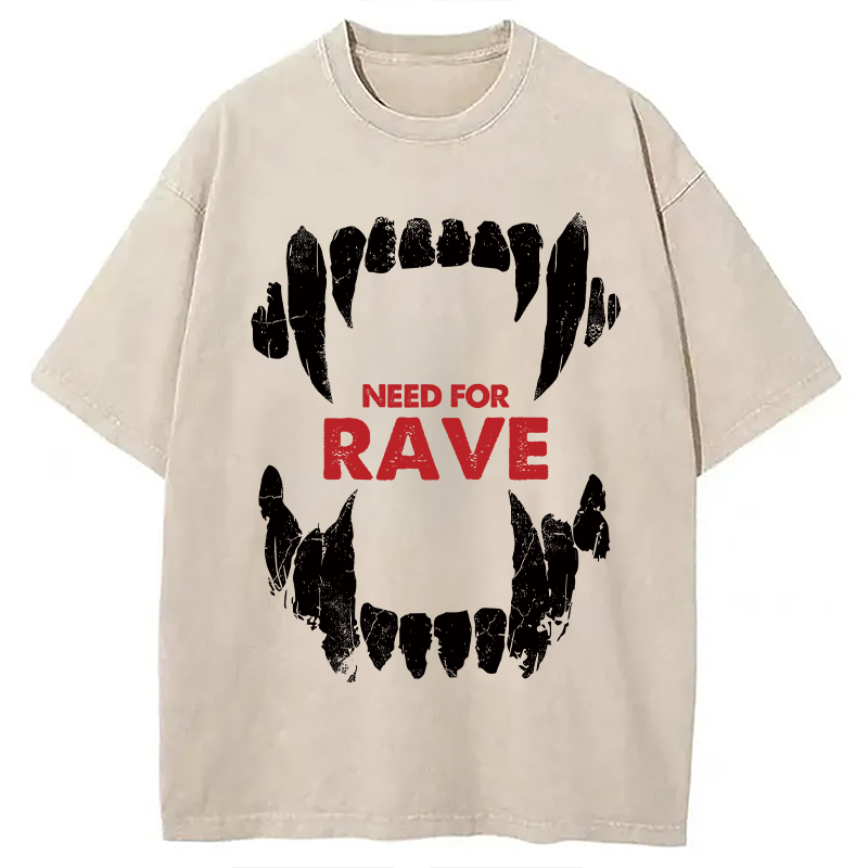 Tokyocanvas Vampiric Fang Washed T-Shirt