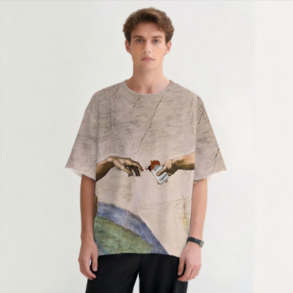 Tokyocanvas Pass Me A Cig Graphic Print T-shirt