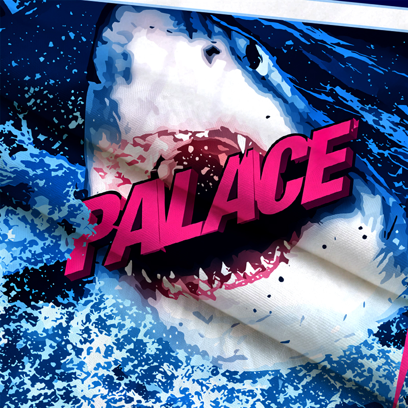 Tokyocanvas Angry Shark Graphic Long-sleeve T-Shirt