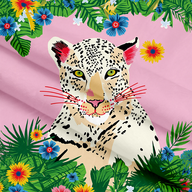 Tokyocanvas Cute Tiger Long Sleeve Graphic Print T-Shirt