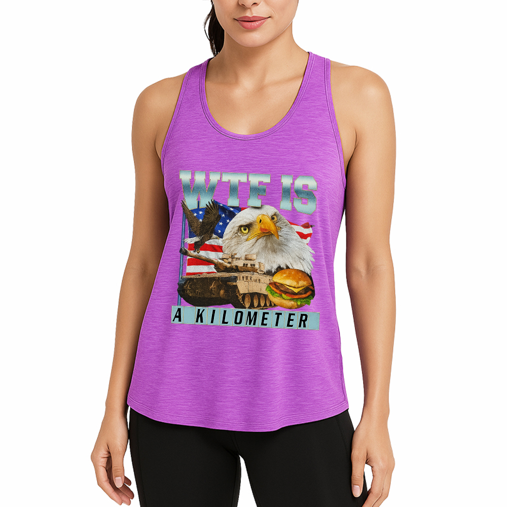 Tokyocanvas WTF Is A Kilometer Meme Fitness Tank