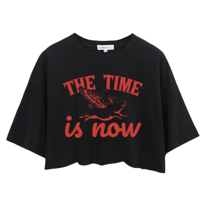 Tokyocanvas Flying Pig Crop Top