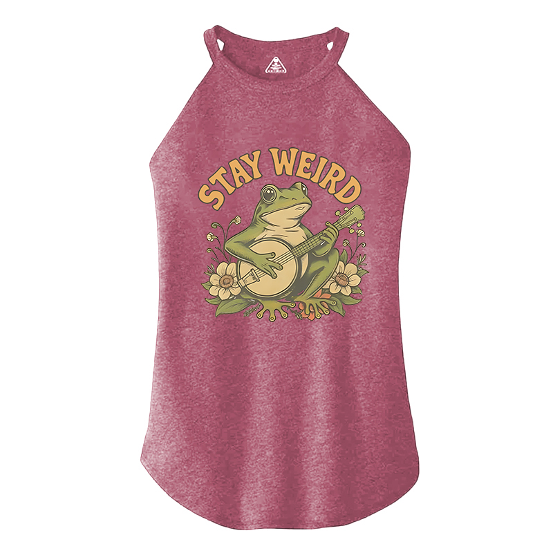 Tokyocanvas Stay Weird Frog Cotton Tank