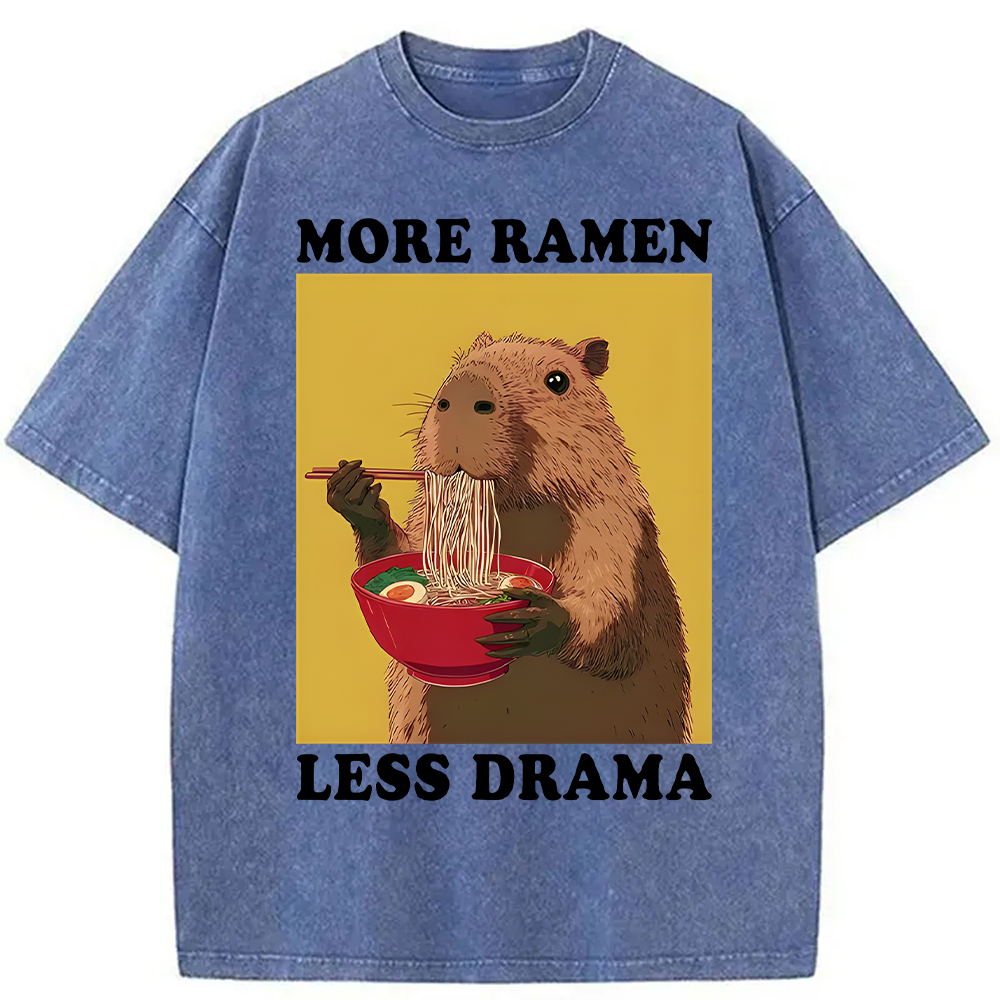 Tokyocanvas Noodles Over Drama Washed T-Shirt
