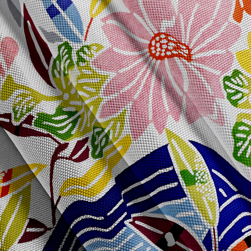 Tokyocanvas Japanese Okinawa Flowers Hawaiian Shirt