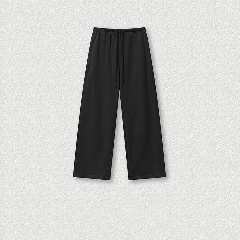 Tokyocanvas Classic Minimalist Curved Sweatpants