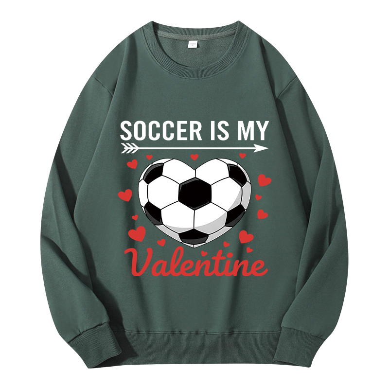 Tokyocanvas Soccer Is My Valentine Classic Sweatshirt