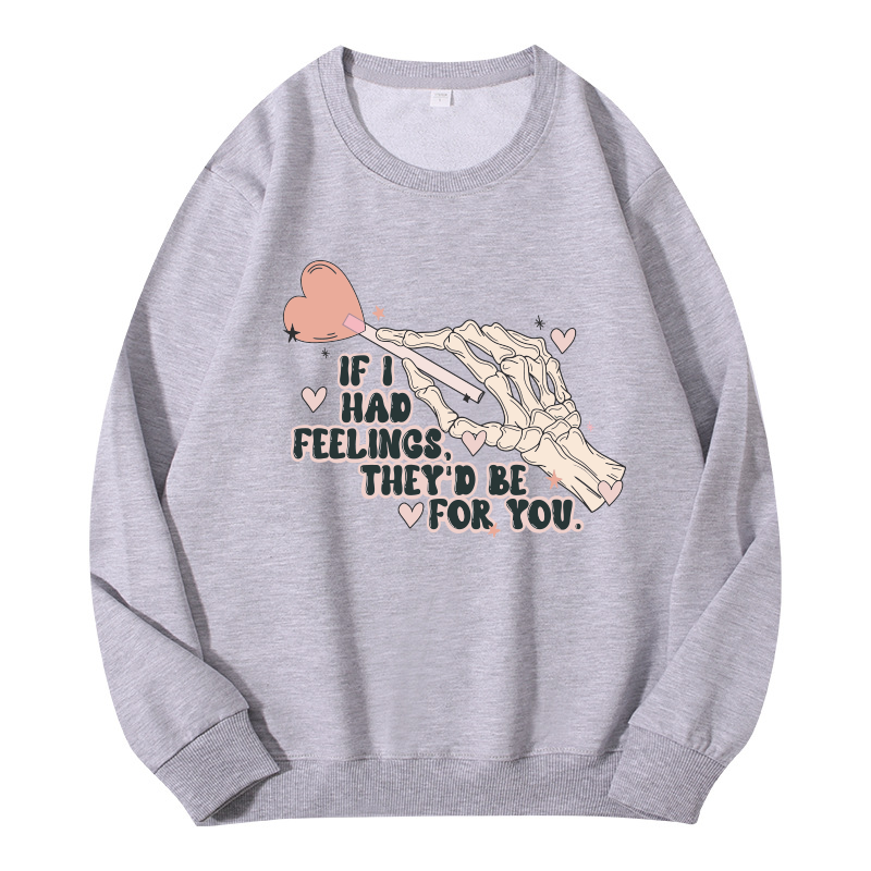 Tokyocanvas Skeleton Valentines Day Classic Sweatshirt