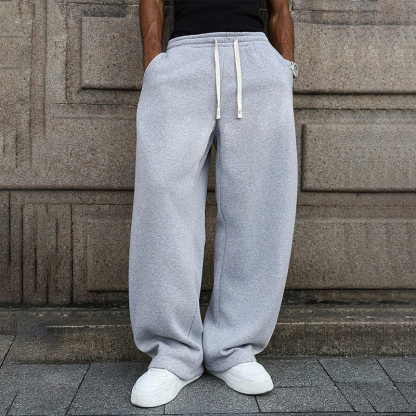 Tokyocanvas Simple Solid Color Sweatpants