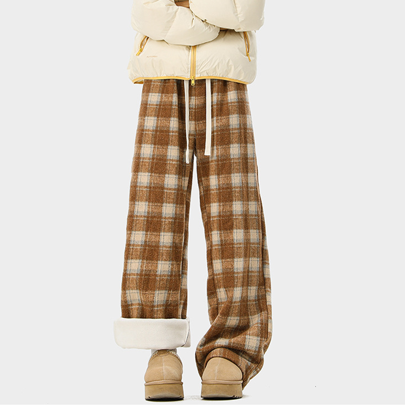 Tokyocanvas Retro Plaid Sweatpants