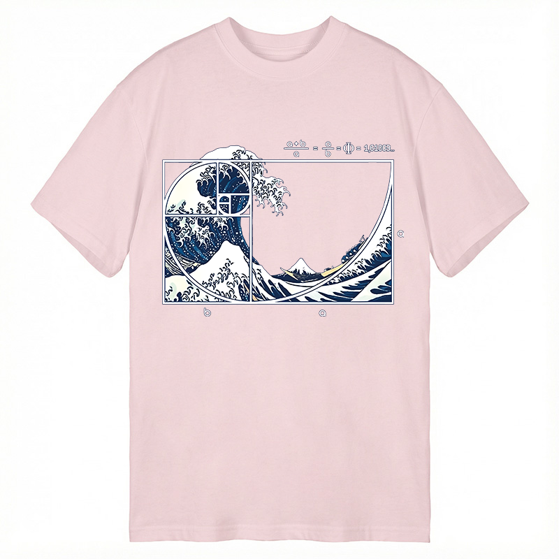 Tokyocanvas The Great Fibonacci Wave Classic T-Shirt