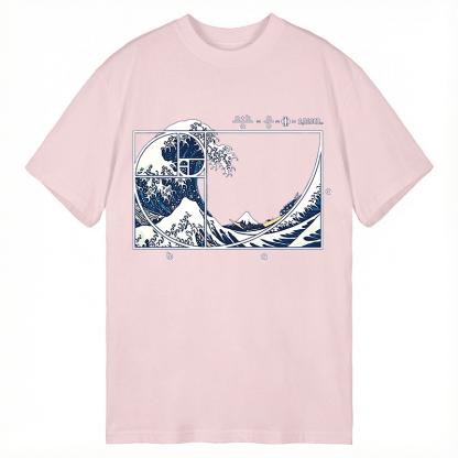 Tokyocanvas The Great Fibonacci Wave Classic T-Shirt