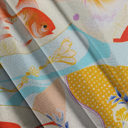 Tokyocanvas Blue Whisperers of Flowing Water Hawaiian Shirt