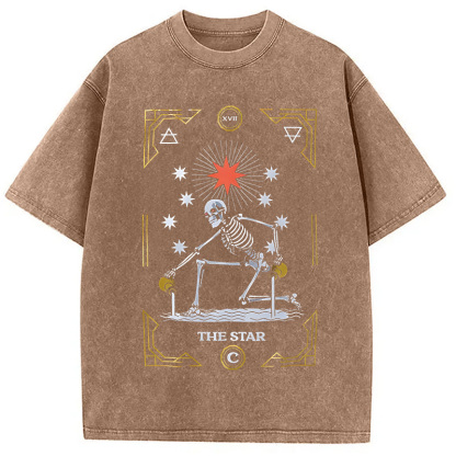 Tokyocanvas Cloak Tarot Star Washed T-Shirt